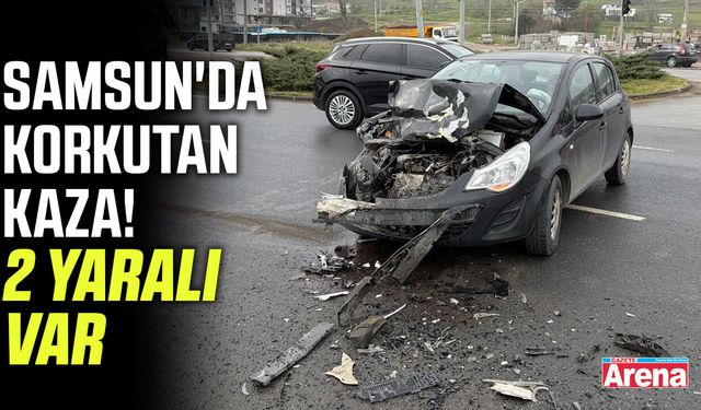Samsun'da korkutan kaza!