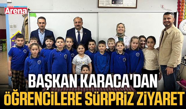 Başkan Karaca'dan öğrencilere sürpriz ziyaret