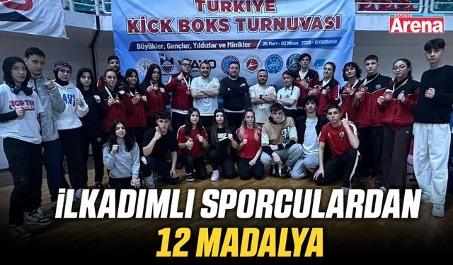 İlkadımlı sporculardan 12 madalya