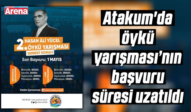 Atakum'da öykü yarışması’nın başvuru süresi uzatıldı