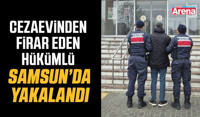 Cezaevinden firar eden hükümlü Samsun'da yakalandı