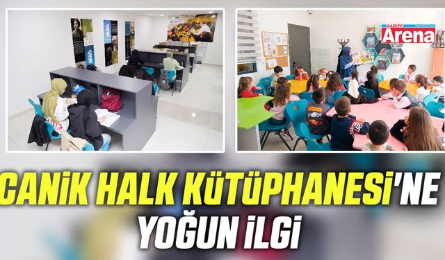 Canik Halk Kütüphanesi'ne yoğun ilgi