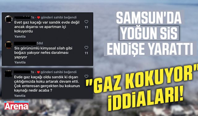 Samsun'da yoğun sis endişe yarattı!