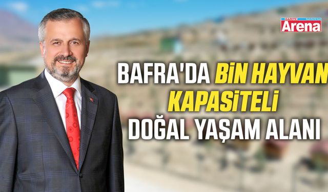 Bafra'da bin hayvan kapasiteli doğal yaşam alanı