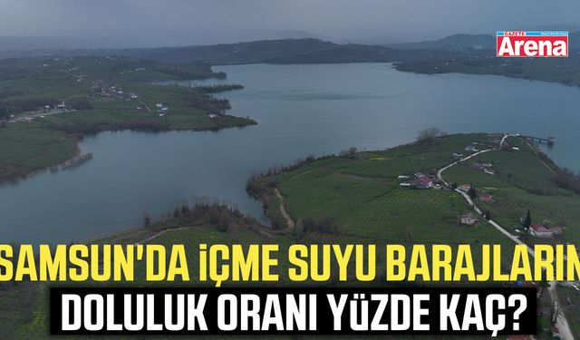Samsun'a içme suyu sağlayan barajların doluluk oranı yüzde kaç?