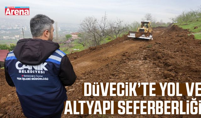 Düvecik’te yol ve altyapı seferberliği
