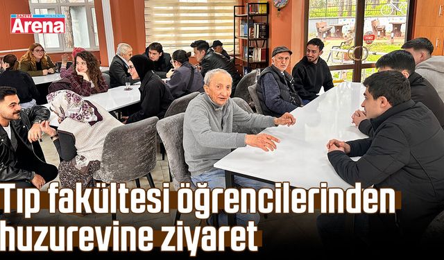 Samsun'da tıp fakültesi öğrencilerinden huzurevine ziyaret