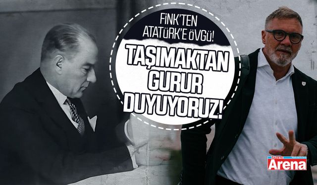 Samsunspor Teknik Direktörü Fink'ten Atatürk'e övgü