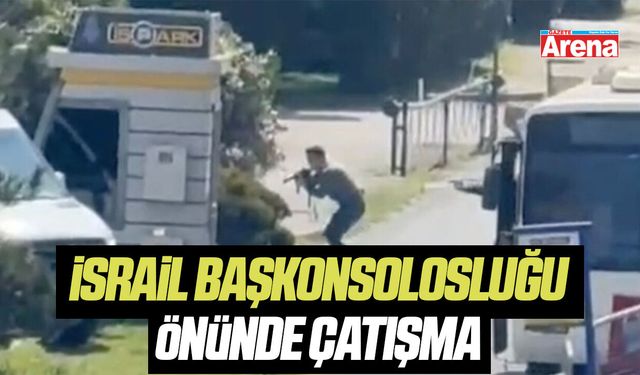 İsrail Başkonsolosluğu önünde çatışma