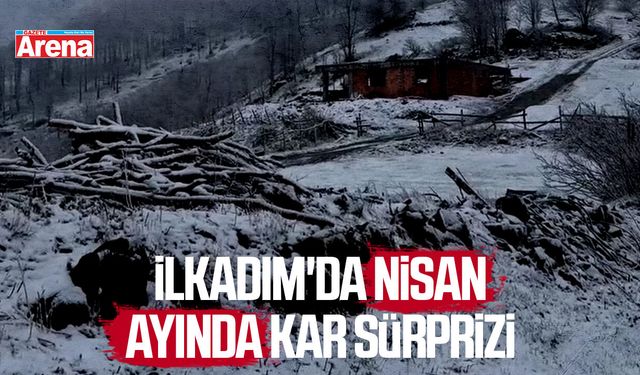 Samsun İlkadım'da nisan kar sürprizi