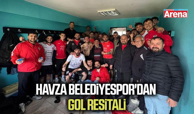 Havza Belediyespor'dan gol resitali