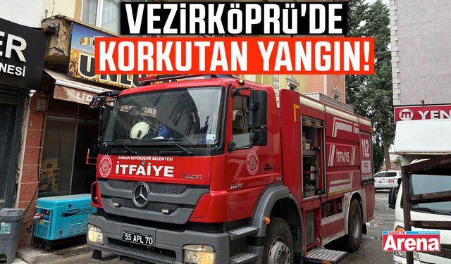 Vezirköprü'de korkutan yangın!