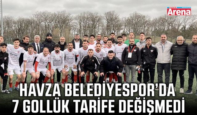 Havza Belediyespor’da 7 gollük tarife değişmedi