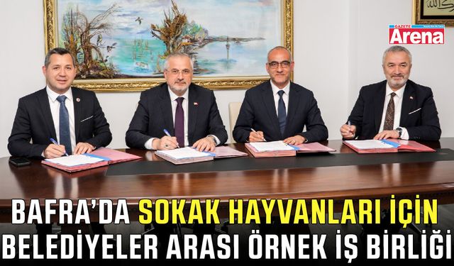 Bafra'da sokak hayvanları için iş birliği protokolü