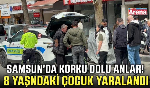 Samsun'da korku dolu anlar!