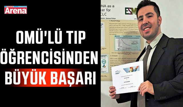 OMÜ'lü tıp öğrencisinden büyük başarı