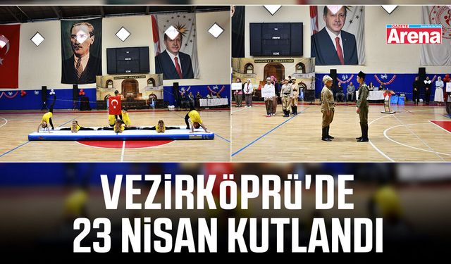 Vezirköprü'de 23 Nisan kutlandı