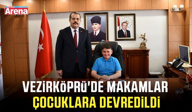 Vezirköprü'de makamlar çocuklara devredildi