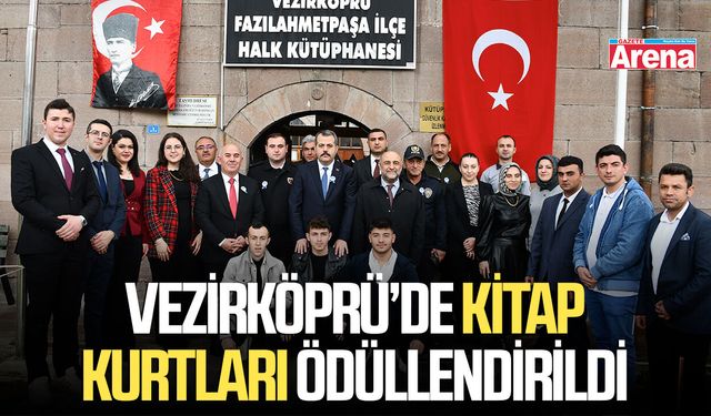 Vezirköprü’de kitap kurtları ödüllendirildi