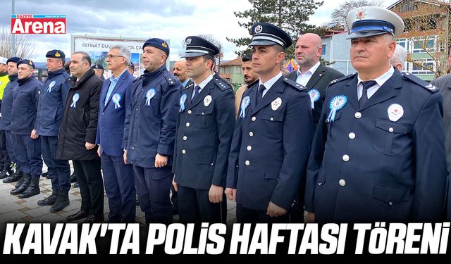 Kavak'ta Polis Haftası töreni