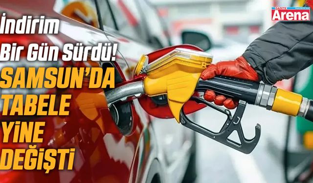 İndirim bir gün sürdü! Samsun'da tabela yine değişti