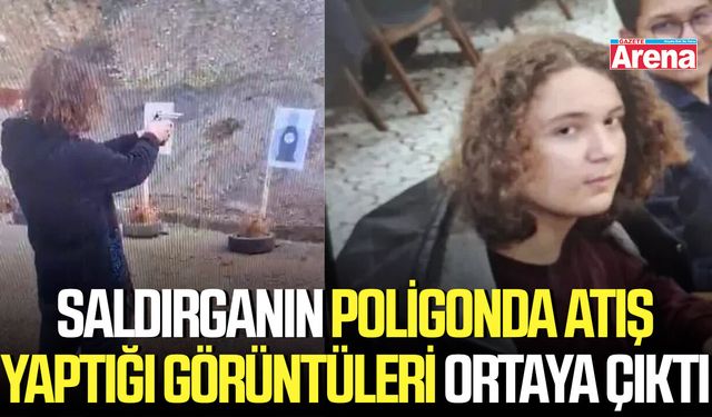 Saldırganın poligonda atış yaptığı görüntüleri ortaya çıktı