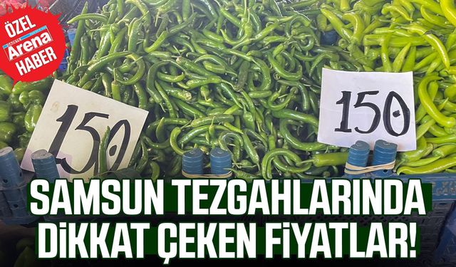 Samsun tezgahlarında dikkat çeken fiyatlar!