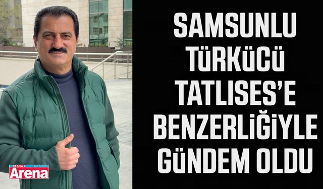 Samsunlu türkücü Tatlıses’e benzerliğiyle gündem oldu