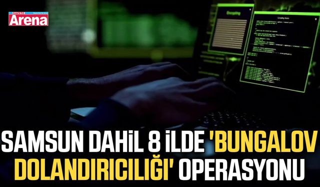Samsun dahil 8 ilde 'bungalov dolandırıcılığı' operasyonu