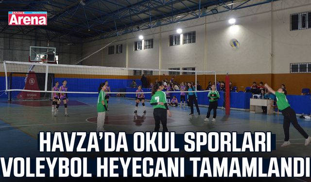 Havza’da okul sporları voleybol heyecanı tamamlandı