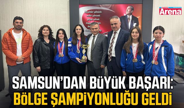 Samsunlu öğrenciler atletizmde bölge şampiyonu