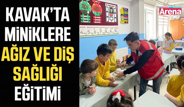 Kavak’ta miniklere ağız ve diş sağlığı eğitimi