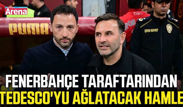 Fenerbahçe taraftarından Tedesco'yu ağlatacak hamle