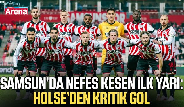 Samsunspor-Konyaspor ilk yarı sonucu (1-1)