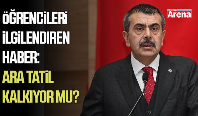 Bakan Tekin'den ara tatil açıklaması