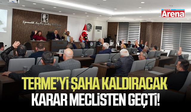 Terme'nin kalkınması için dev adım!