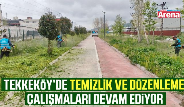 Tekkeköy’de temizlik ve düzenleme çalışmaları devam ediyor