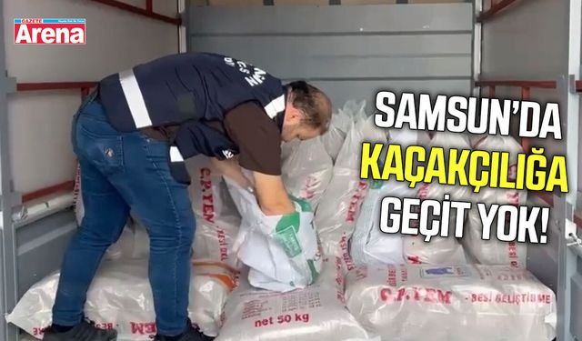 Samsun’da 770 kilo kaçak tütün ele geçirildi