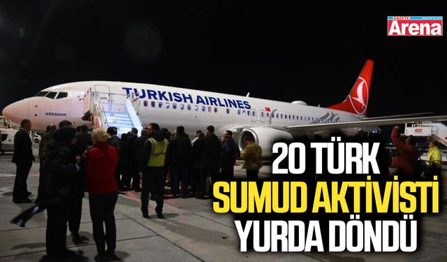 20 Türk Sumud aktivisti yurda döndü