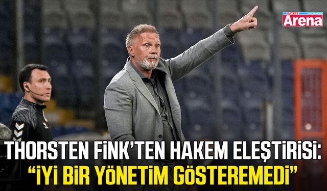 Samsunspor Teknik Direktörü Fink’ten hakem tepkisi!