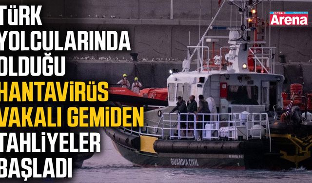 Hantavirüs vakalı gemiden tahliyeler başladı