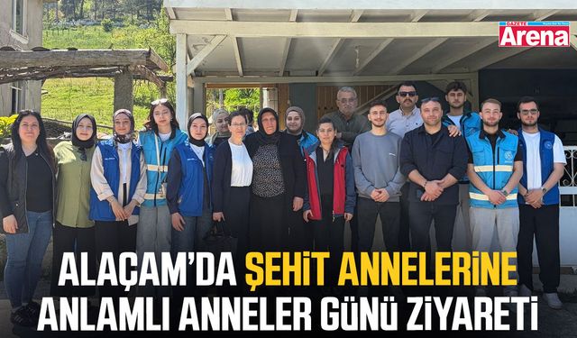 Alaçam’da şehit annelerine anlamlı Anneler Günü ziyareti