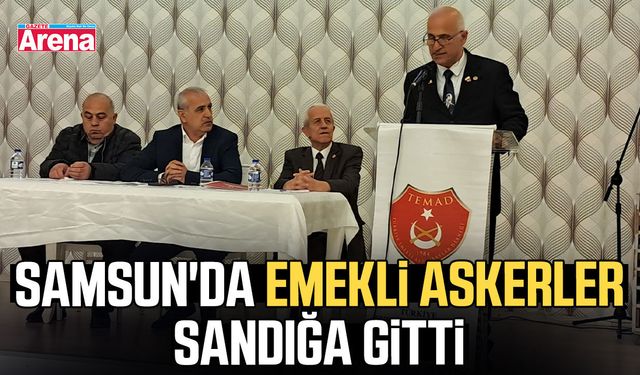 Samsun'da emekli askerler sandığa gitti
