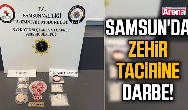 Samsun'da zehir tacirine darbe!