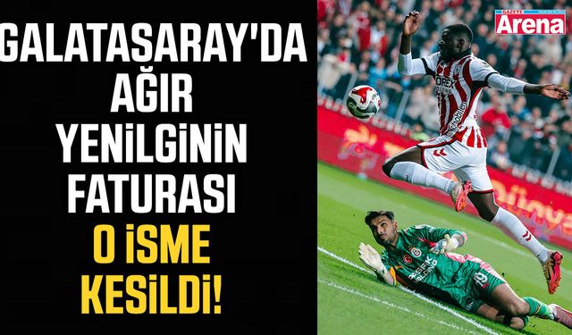 Galatasaray'da ağır yenilginin faturası o isme kesildi!