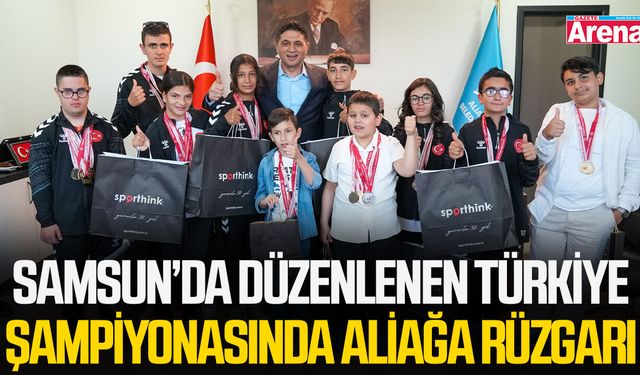 Samsun’da düzenlenen Türkiye şampiyonasında Aliağa rüzgarı
