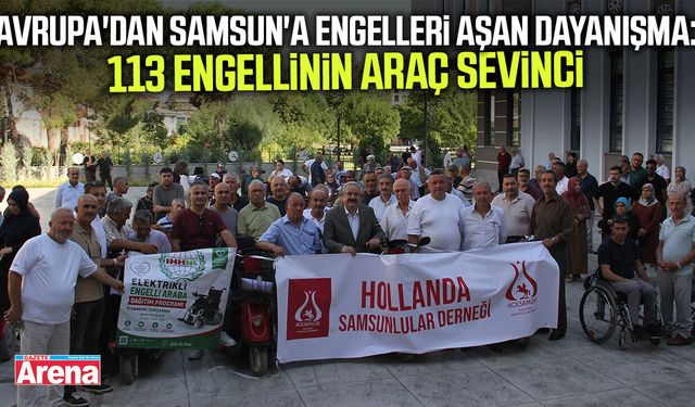 Avrupa’daki Samsunlulardan memlekete anlamlı destek