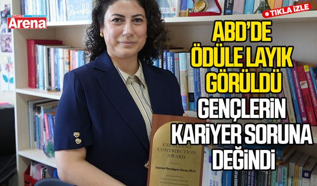 ABD’de ödüle layık görüldü, gençlerin kariyer soruna değindi