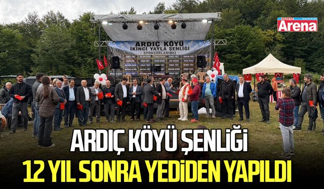 Samsun'da Ardıç Köyü Şenliği'nde renkli görüntüler
