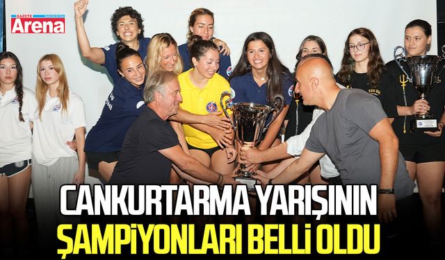 Samsun'da düzenlenen Cankurtarma yarışının şampiyonları belli oldu